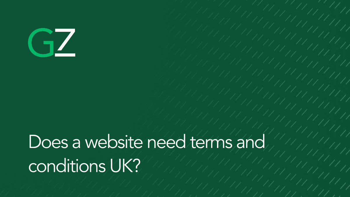 Does a website need terms and conditions UK?