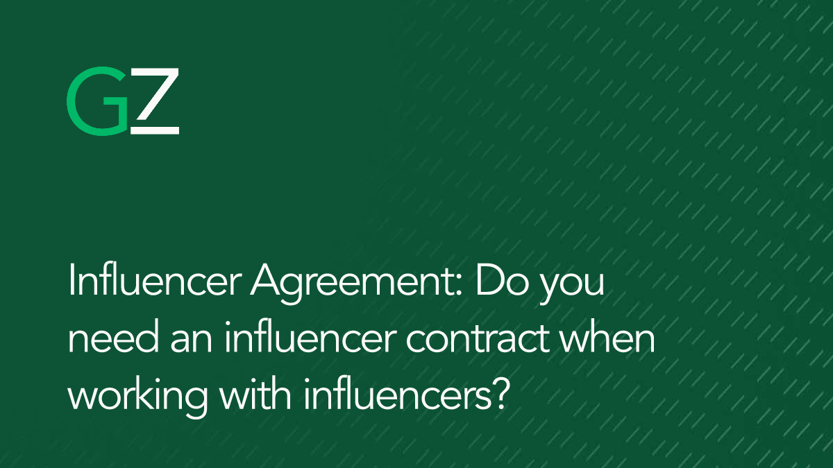 Influencer Agreement: Do you need an influencer contract when working with influencers?